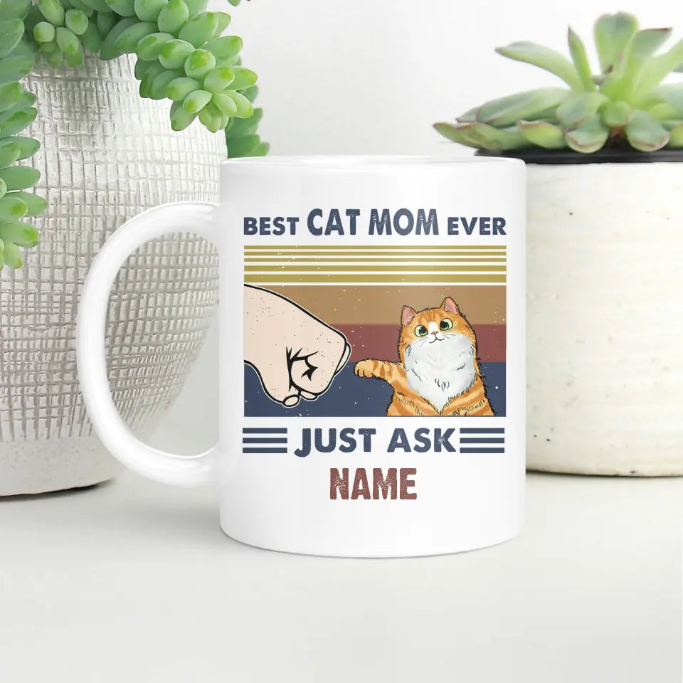 Best Cat Parent Ever Personalized Ceramic Mug