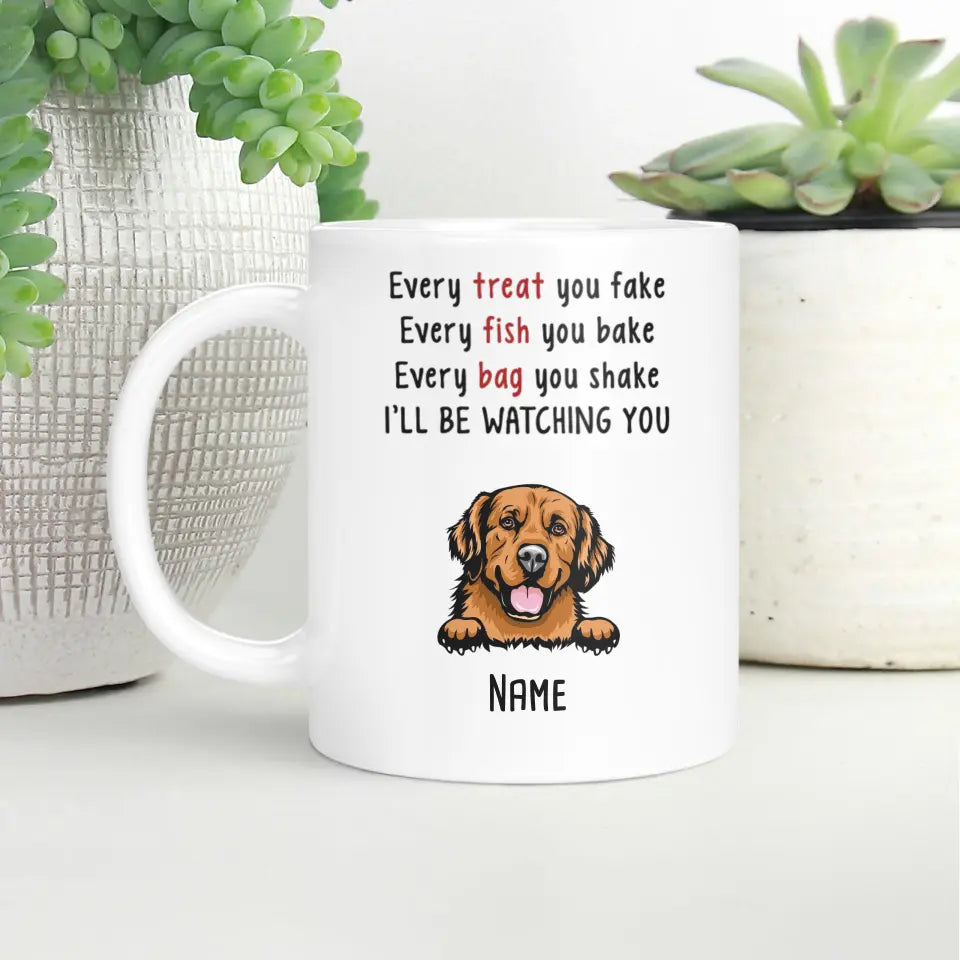 Dog Will Be Watching You Personalized Ceramic Mug