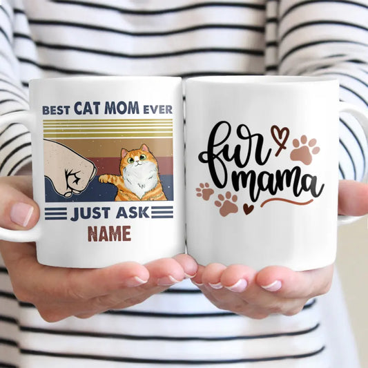Best Cat Parent Ever Personalized Ceramic Mug
